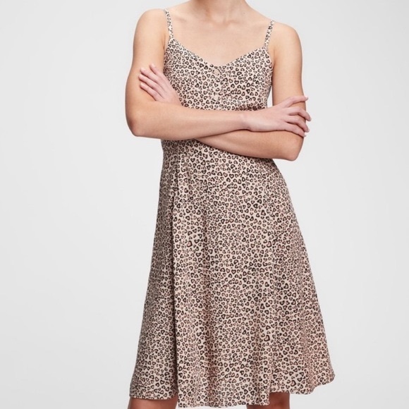 LEOPARD PINK HEART PRINT DRESS - Picture 1 of 5